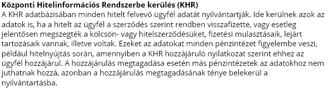 Lakáshitel kalkulátorok - A központi hitelinformációs rendszer